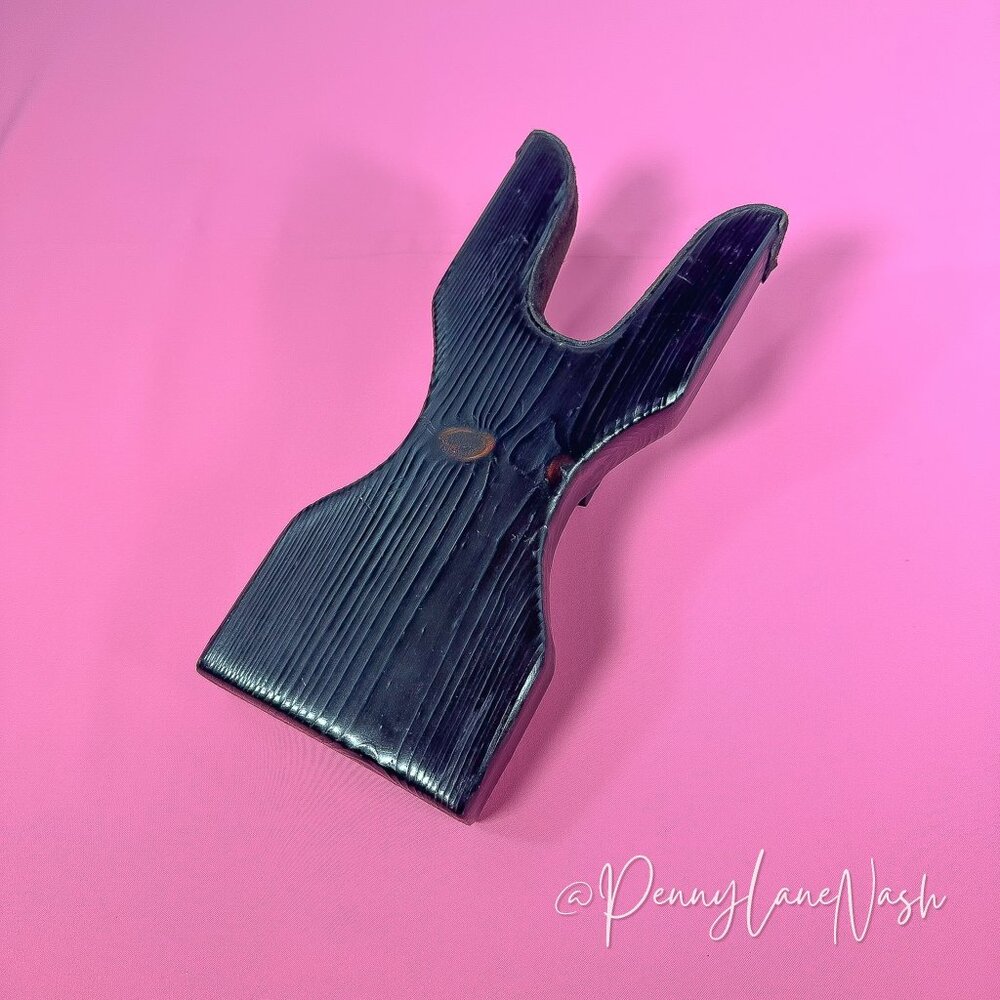 Vintage Wooden Boot Jack Shoe Remover Dark Brown